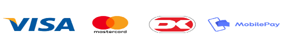 Visa, Mastercard, Dankort, MobilePay