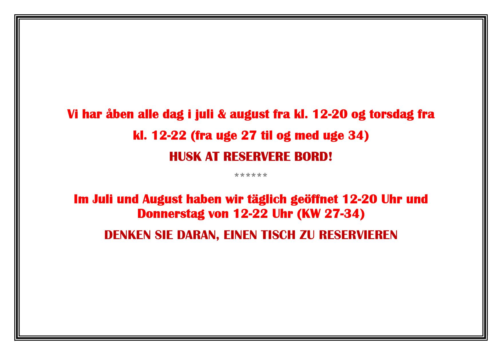 juli og august